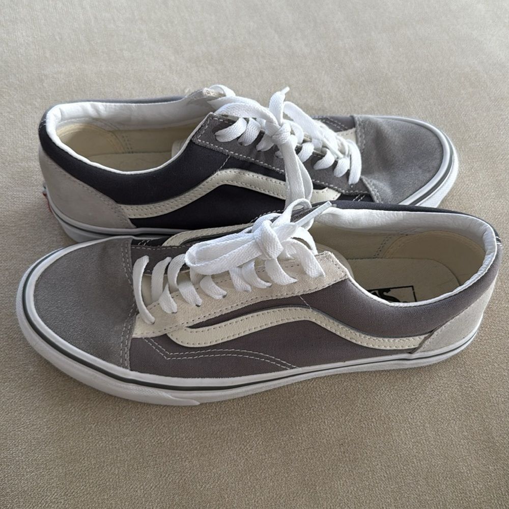 Vans Old Skool Style 36 Shoes Navy Gray Colorblock Sneakers - Picture 2 of 13